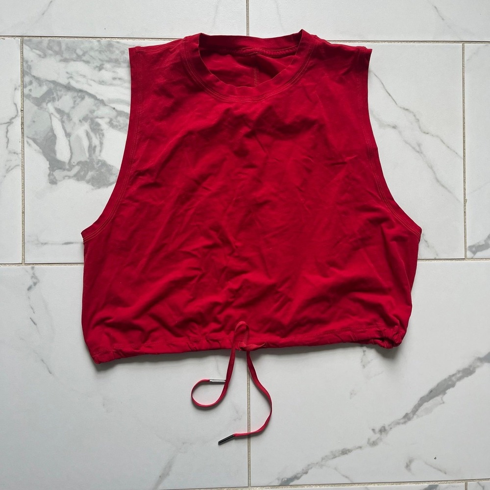 Lululemon adapt to you red tank top size 6